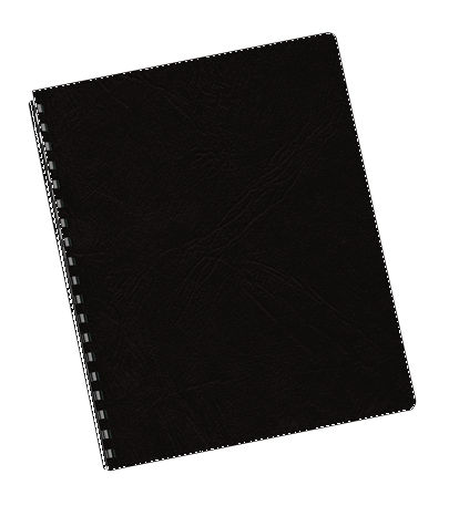 Picture of FELLOWES FEL52138 Fellowes Oversz Black - 200Pk Binding Covers
