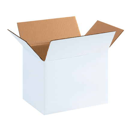 Picture of Box Partners 11812W 11.25 in. x 8.75 in. x 12 in. White Corrugated Boxes