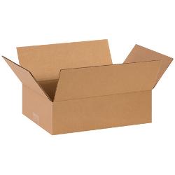 Corrugated Boxes - Brown - 14 in. x 8 in. x 4 in. - Pack of 25 - Standard Strength