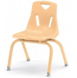 Berries Plastic Chairs W/Powder Coated Legs - 12Inches Ht - Set