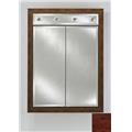 Afina Corporation DD-LC2434RARLCE 24 in.x 34 in.Recessed Double Door Cabinet with Contemporary Lights - Arlington Cherry Afina Corporation DD-LC2434RARLCE 24 in.x 34 in.Recessed Double Door Cabinet with Contemporary Lights - Arlington Cherry