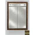 Afina Corporation DD-LC2434RMAJGD 24 in.x 34 in.Recessed Double Door Cabinet with Contemporary Lights - Majestic Gold Afina Corporation DD-LC2434RMAJGD 24 in.x 34 in.Recessed Double Door Cabinet with Contemporary Lights - Majestic Gold