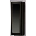Whitehaus Collection WHAEMEB03 15 in. Aeri vertical wall mount storage unit with mirror door and four shelves- Ebony Whitehaus Collection WHAEMEB03 15 in. Aeri vertical wall mount storage unit with mirror door and four shelves- Ebony