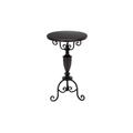 Benzara 53823 Metal Accent Table 29 in. H 17 in. W Accent Collection Benzara 53823 Metal Accent Table 29 in. H 17 in. W Accent Collection