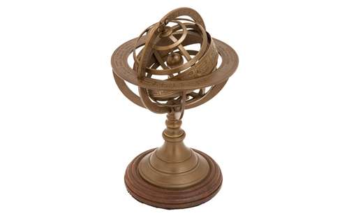 Benzara 28344 Aluminum Armillary 9 in. H 6 in. W Nautical Maritime Decor