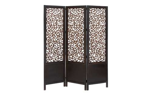 A nation 34081 Room Dividers Wood Screen 3 Panel 72 in. H 60 in. W