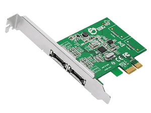 Picture of SIIG SC-SA0M11-S1 Controller Card 2Port eSATA 6Gb-s PCI Express Dual Profile Brown Box