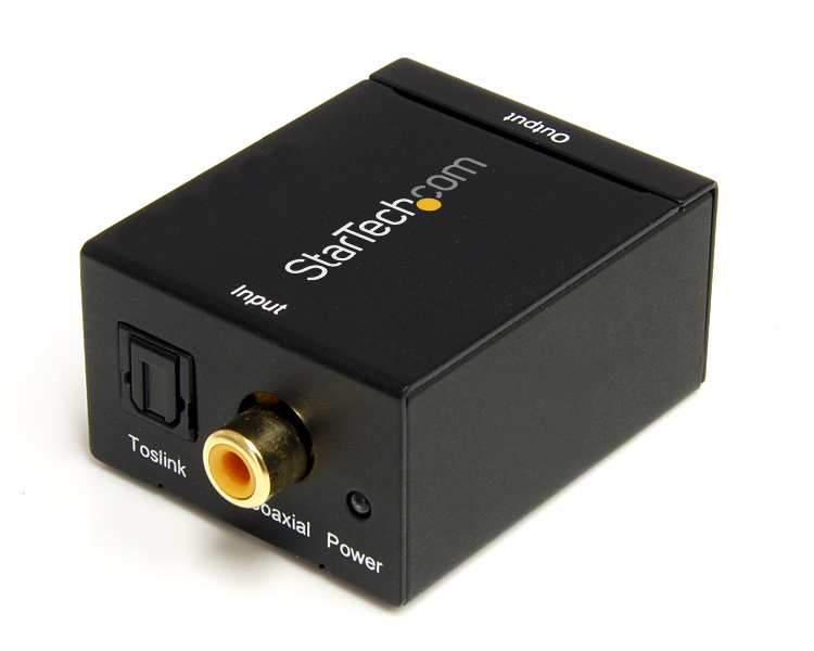 StarTech SPDIF2AA Accessory SPDIF-Toslink to Stereo RCA Audio Converter Retail