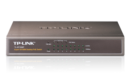 Picture of TP-Link TL-SF1008P Network 8-port 10-100M Desktop PoE Switch