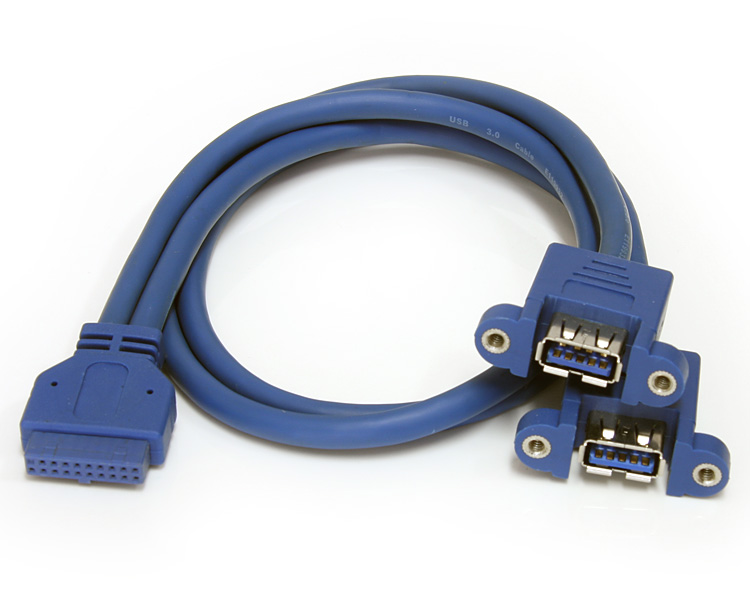 StarTech USB3SPNLAFHD Cable 2Port Panel Mount USB 3.0 Retail