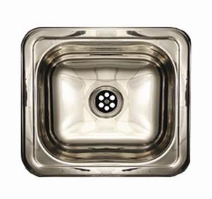 Picture of Whitehaus Collection  WH693ABL 14.75 in. Rectangular drop-in entertainment-prep sink with a smooth surface- Polished Stainless Steel