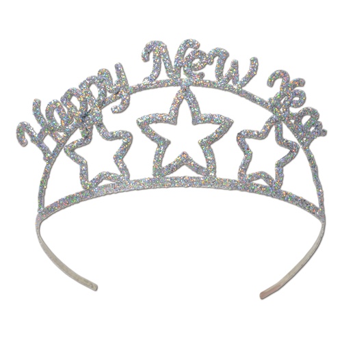 Picture of Beistle 80146 Glittered Happy New Year Tiara - Pack of 6