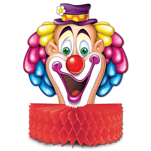 Picture of Beistle 57705 Clown Centerpiece - Pack of 12