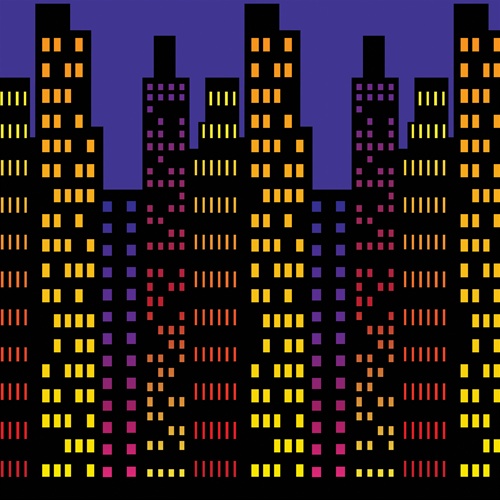 DDI 1906217 Cityscape Backdrop Case of 6