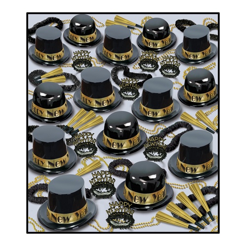Picture of Beistle 88679BKGD100 Showtime Gold Assortment for 100 People