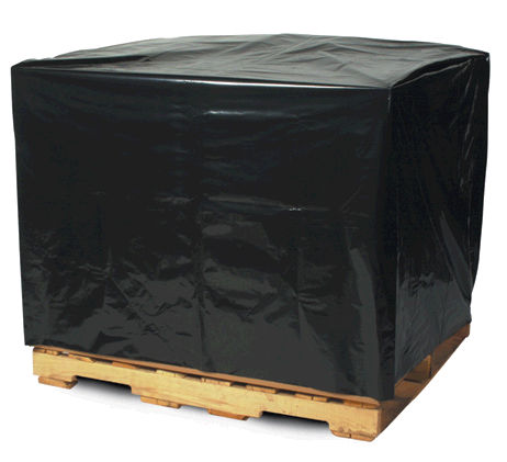 48 in. x 40 in. x 48 in. - 3 Mil Black Pallet Covers