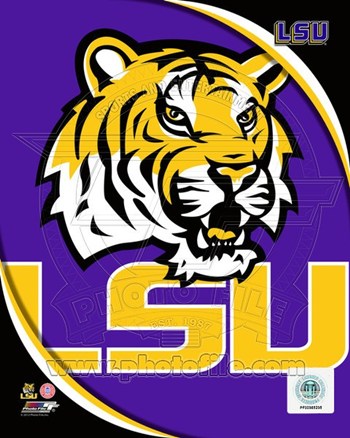 Photofile PFSAAOK07801 Louisiana State University Tigers Team Logo Poster by Unknown -8.00 x 10.00 -  Photo File