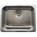 Whitehaus Collection WHNU2318 23.50 in. Noahs Collection single bowl undermount sink- Brushed Stainless Steel Whitehaus Collection WHNU2318 23.50 in. Noahs Collection single bowl undermount sink- Brushed Stainless Steel