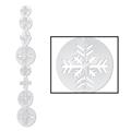 Beistle 20509 3-D Prismatic Snowflake Gleam N Garland - Pack of 12 Beistle 20509 3-D Prismatic Snowflake Gleam N Garland - Pack of 12