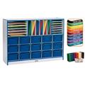 RAINBOW ACCENTS 0416JCWW114 SECTIONAL MOBILE CUBBIE With trays - ORANGE RAINBOW ACCENTS 0416JCWW114 SECTIONAL MOBILE CUBBIE With trays - ORANGE