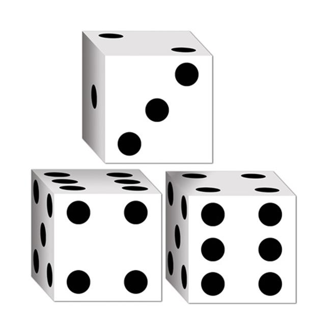 Beistle 54129 Dice Favor Boxes - Pack of 12