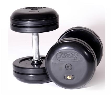 Troy Barbell RUFD-005 Troy Pro-Style Rubber dumbbells - 5 lbs.