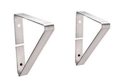 Picture of Whitehaus Collection  BRACKET4413 Additional wall mount brackets are available for extra support. For use with WHNCMB4413- Brushed Stainless Steel