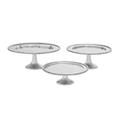 A nation 26201 Party Aluminum Cake Stand Set-3 19 in. 16 in. 14 in. W A nation 26201 Party Aluminum Cake Stand Set-3 19 in. 16 in. 14 in. W