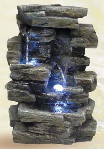 Picture of Alpine Corp WIN220 Tabletop Waterfall Fountain with Light