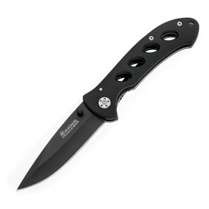 Picture of Boker 01MB428 USA Shadow Knife with Aluminum Handle and Black Plain Edge Blade