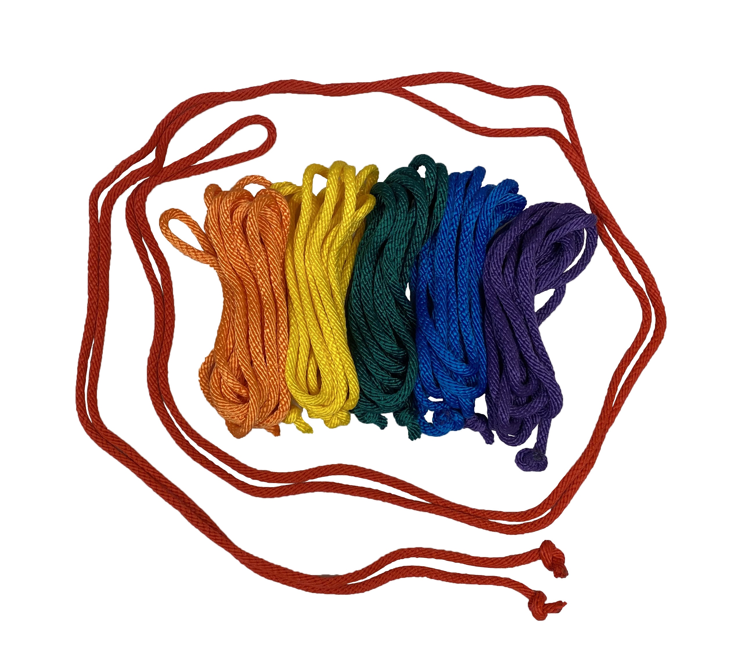 Picture of Everrich EVA-0011 Durable Nylon Jump Ropes - 7 Feet - Set of 6