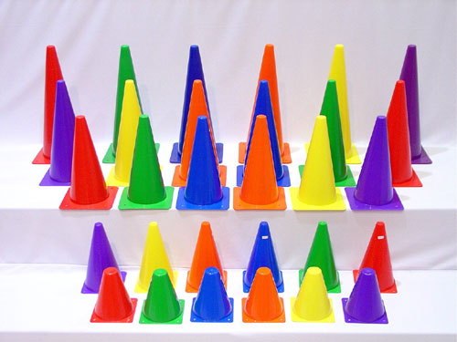 Picture of Everrich EVB-0018 18 Inch Plastic Cones - Set of 6