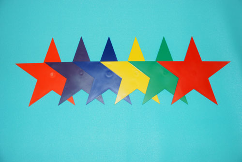 Picture of Everrich EVB-0013 Marker Stars - 9 Inch - Set of 6 Colors