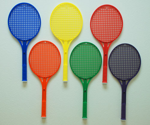 Picture of Everrich EVB-0058 Rainbow Tennis Rackets - Set of 6 Colors