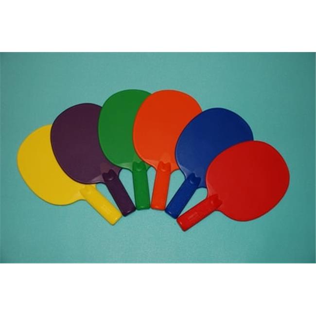 Everrich EVQ-0058 Plastic Table Tennis Paddle- Set of 6 Colors