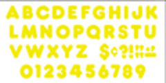 Picture of Trend Enterprises T-464 Ready Letters 4 Inch Casual Yellow