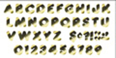 Picture of Trend Enterprises T-479 Ready Letters 4 Casual Metal. Gold