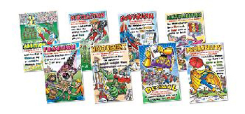 Picture of North Star Teacher Resource NST3026 Math Superheroes Bulletin Board Set