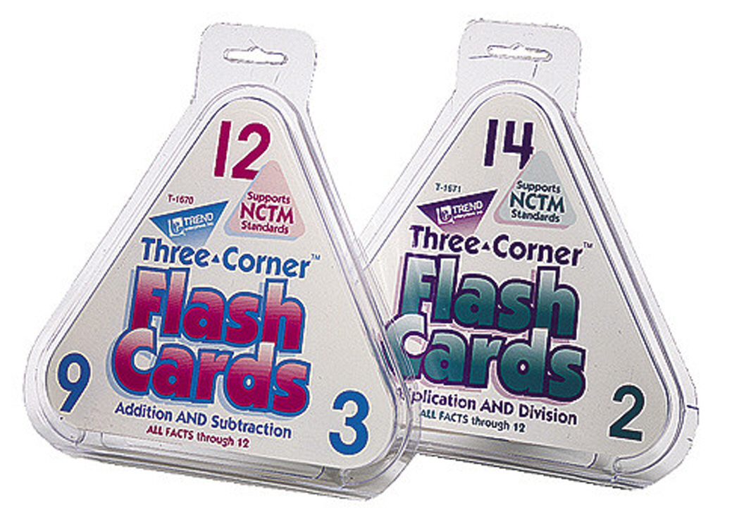Picture of Trend Enterprises T-1671 Three-Corner Flash Cards Multip/Div-48/Pk Multiplication And Division