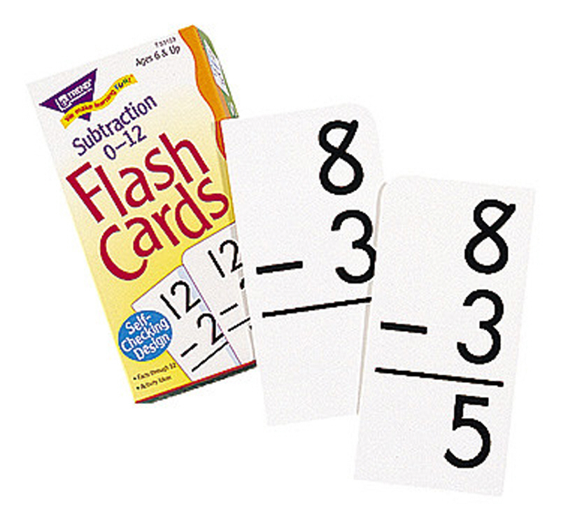 Picture of Trend Enterprises T-53103 Flash Cards Subtraction 0-12-91/Box