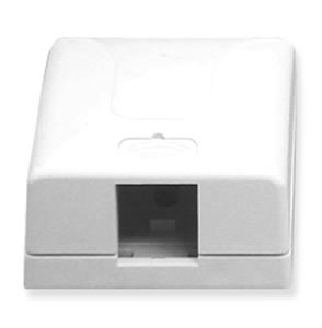 Picture of ICC IC108SB1WH 1 Port Surface Mount Box - White