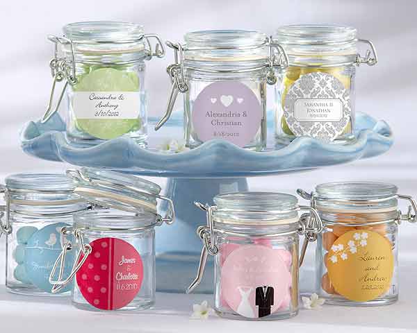 Picture of Kate Aspen 27037NA Personalized Glass Favor Jars - Baby Set of 12