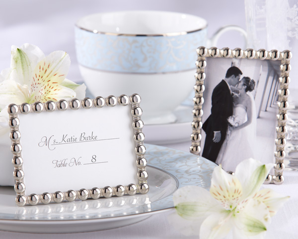 14061NA Silver Pearls Mini Photo Frame