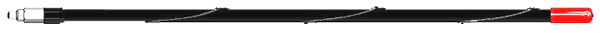 3/8" x 24" 2 Meter 63 Wave Chrome Plated Fiberglass Antenna
