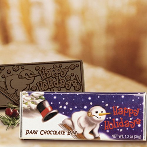 Picture of Chocolate Chocolate 310024 Happy Holidays Wrapper Bars-Dark - Pack of 50
