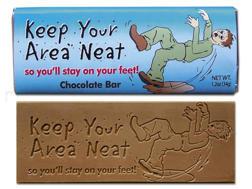 Picture of Chocolate Chocolate 310012 Keep Your Area Neat Wrapper Bars - Pack of 50