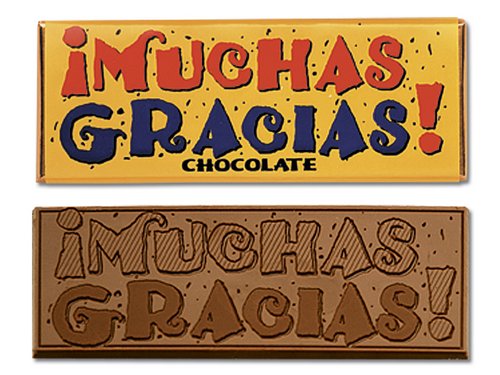 Picture of Chocolate Chocolate 310019 Muchas Gracias Wrapper Bars - Pack of 50