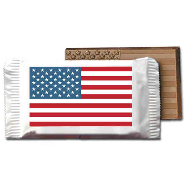 Picture of Chocolate Chocolate 302000 Stars & Stripes Bars-Small - Pack of 200
