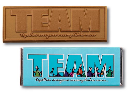 Picture of Chocolate Chocolate 310001 TEAM Wrapper Bars - Pack of 50