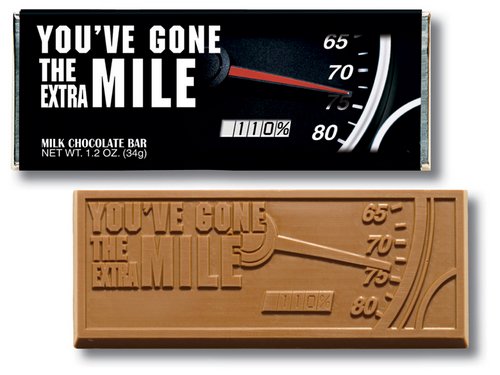 Picture of Chocolate Chocolate 310002 Youve Gone the Extra Mile Wrapper Bars - Pack of 50